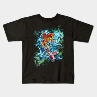 Koi fish in a pond Kids T-Shirt